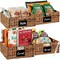 Best Choice Products Set of 4 13in Woven Water Hyacinth Pantry Baskets w/ Chalkboard Label, Chalk Marker